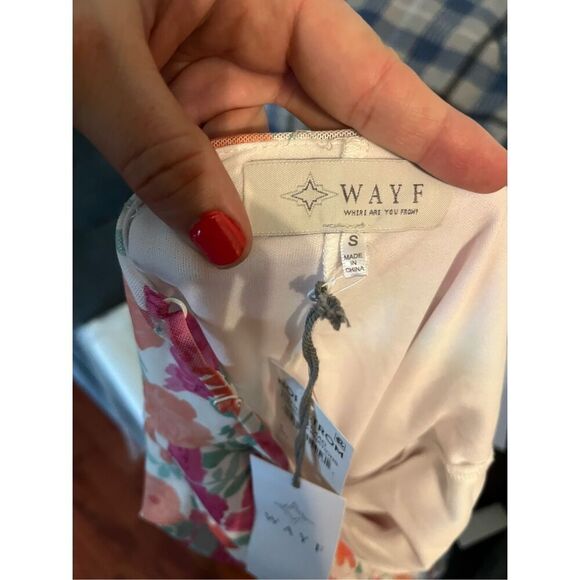 NWT. Wayf Pink Floral Camisole Slipdress Dress size Small - Picture 10 of 13